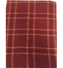 Maroon and Gold Plaid Wool